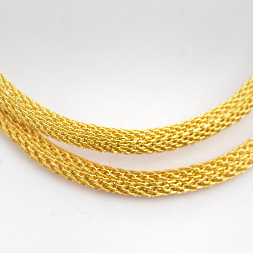 Tube hoop earrings textured diamond cut look gold tone lever back earrings Mixit - Picture 9 of 12